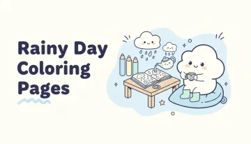 Rainy Day Coloring Pages — free printable coloring pages
