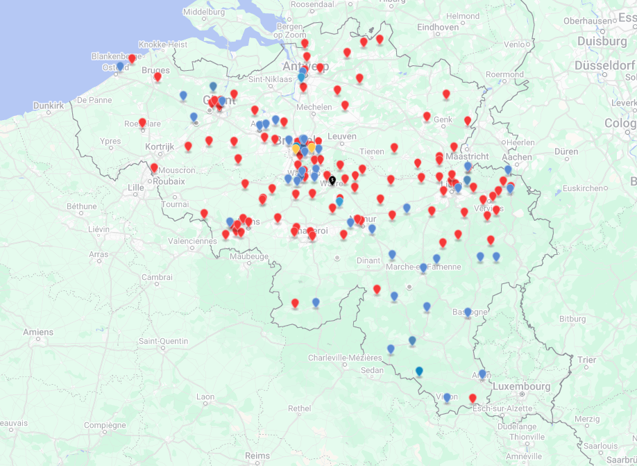 Carte du réseau