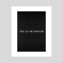 Analog Horror - Red Paint, an art print by UrbanSLUG - INPRNT