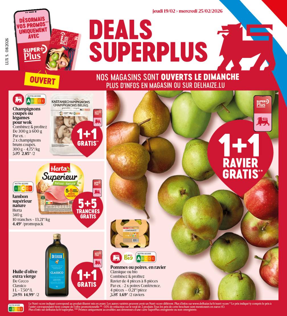 Image du folder Delhaize Luxembourg – Folder de la semaine – S08