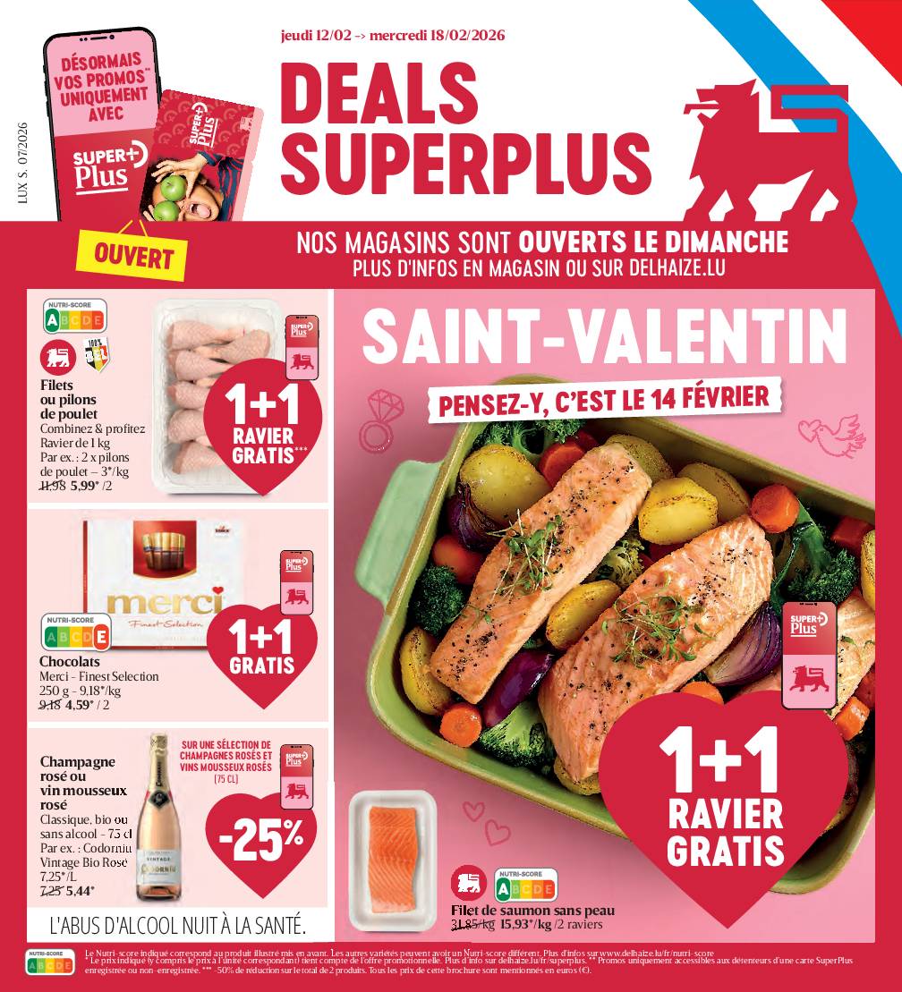 Image du folder Delhaize Luxembourg – Folder de la semaine – S07