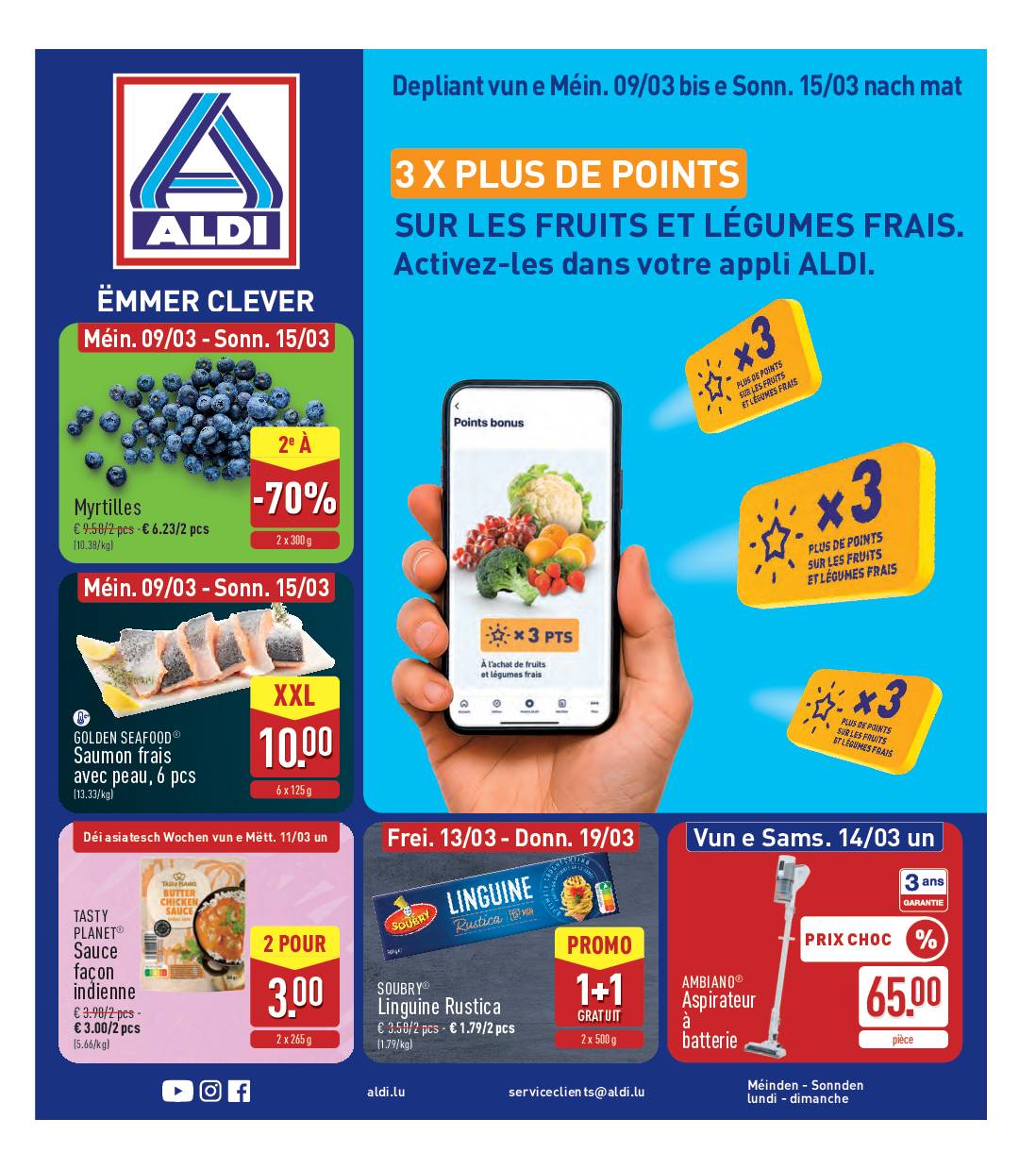 Image du folder Aldi Luxembourg – Dépliant ALDI du 09/03 au 15/03