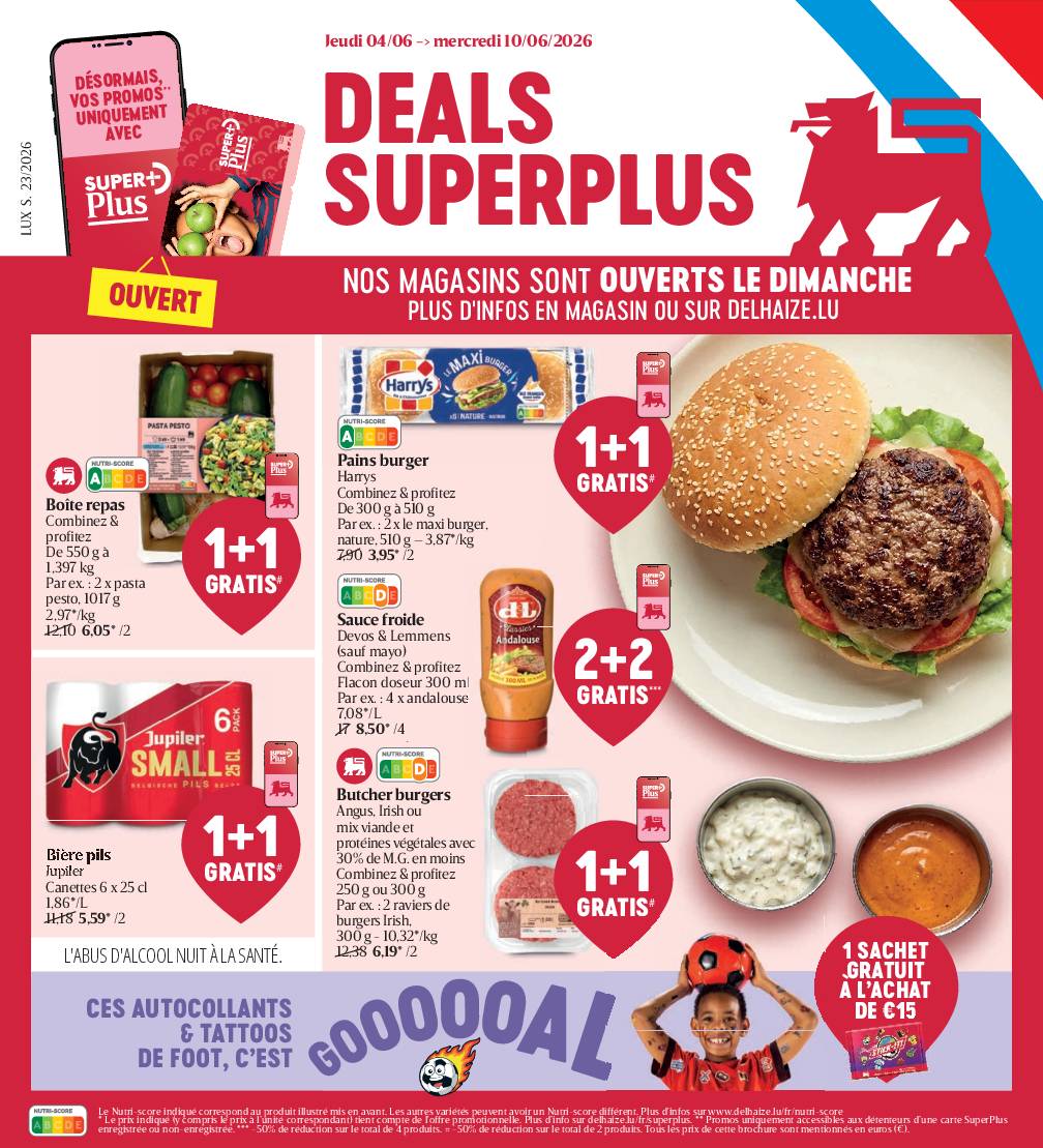 Image du folder Delhaize Luxembourg – Folder de la semaine – S23