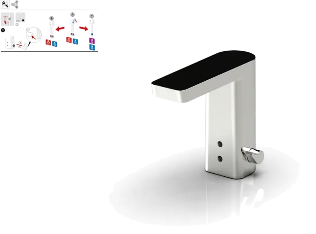 HANSASTELA Touchless faucet - Adjusting temperature