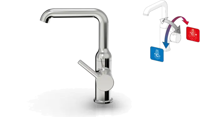 HANSAVANTIS Hybrid Faucet - Manual and Touchless operation