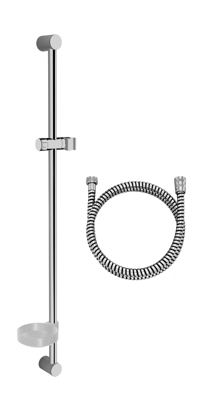 Hansa Hansajet Wandstange 900mm Verchromt - Kürzbar Mit Drucktaste