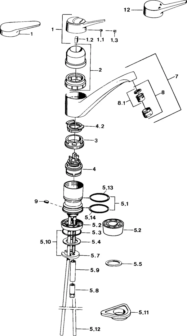 01142102 Kitchen Faucet Hansamix