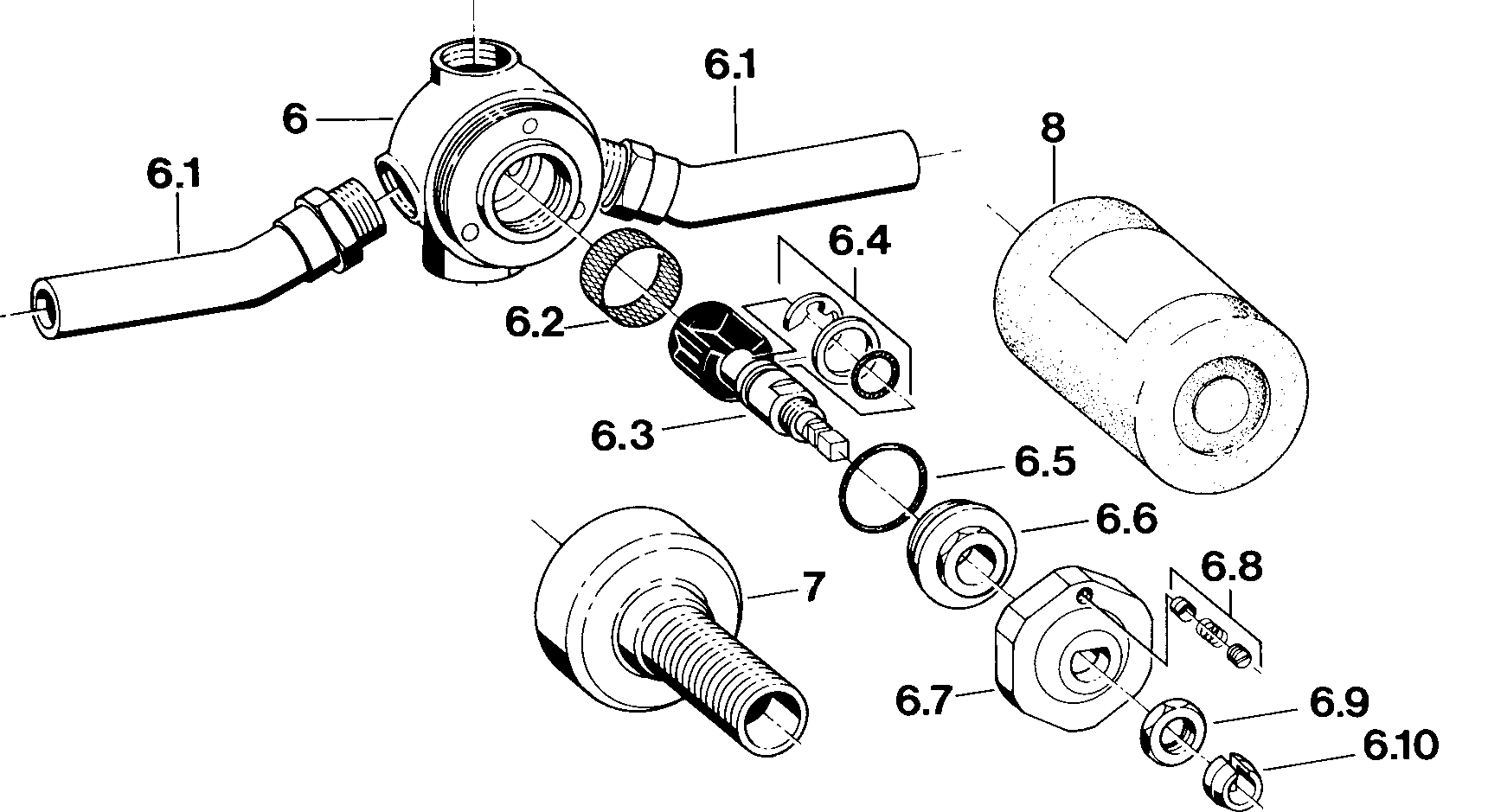 02810100 Concealed diverter HANSA HANSA