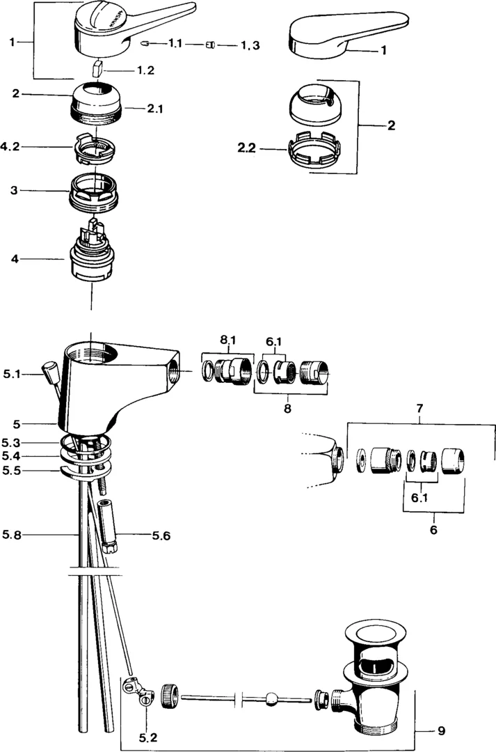 Hansa Pièces de rechange - Cartouche mitigeur de remplacement HANSAECO 4.8  59904601