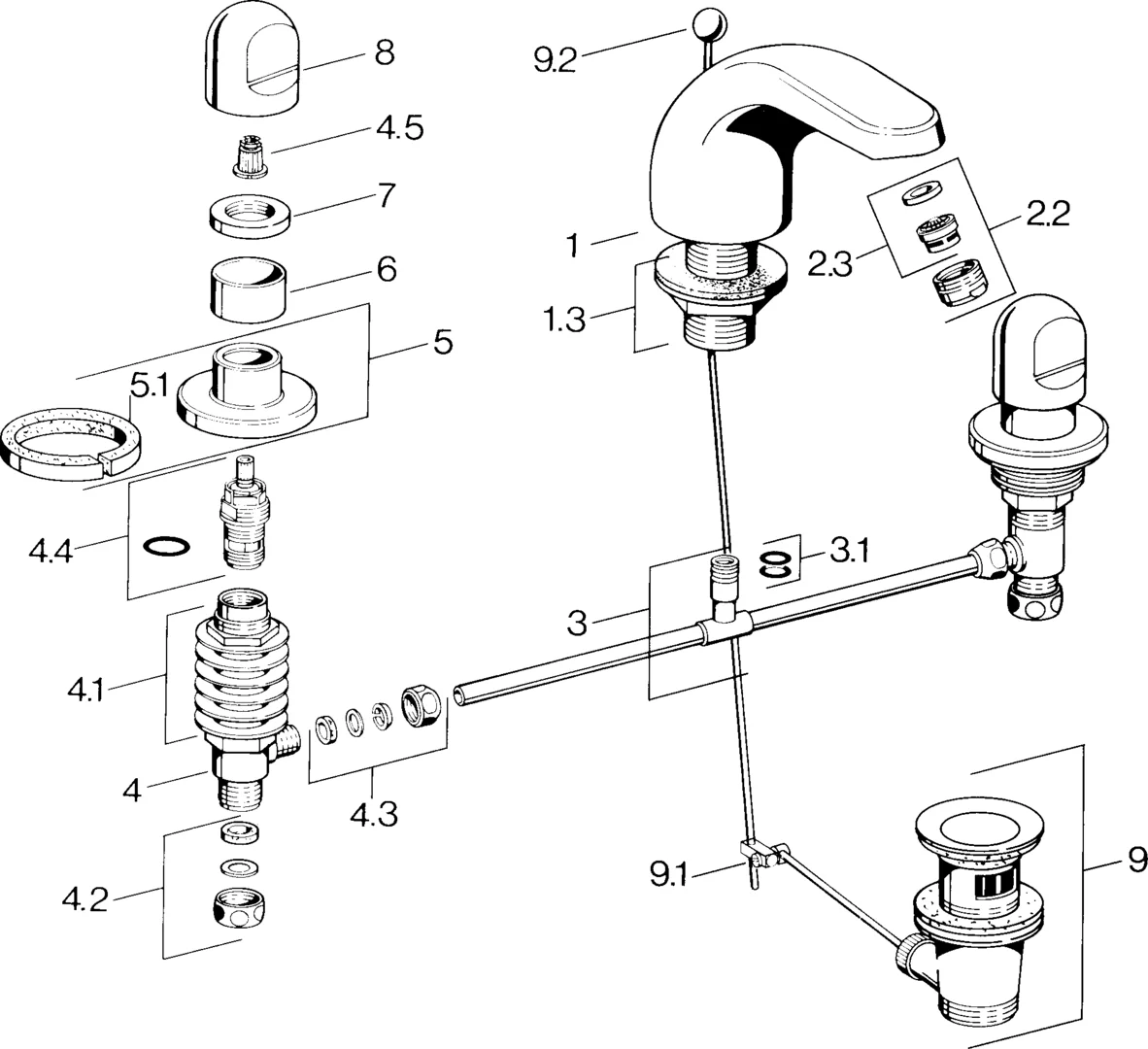 0290210584 Washbasin Faucet