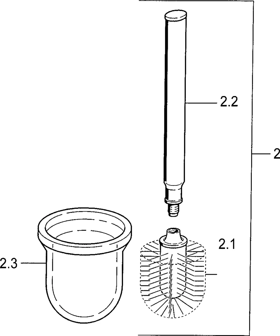 0333090084 Toilet brush HANSARONDA HANSA