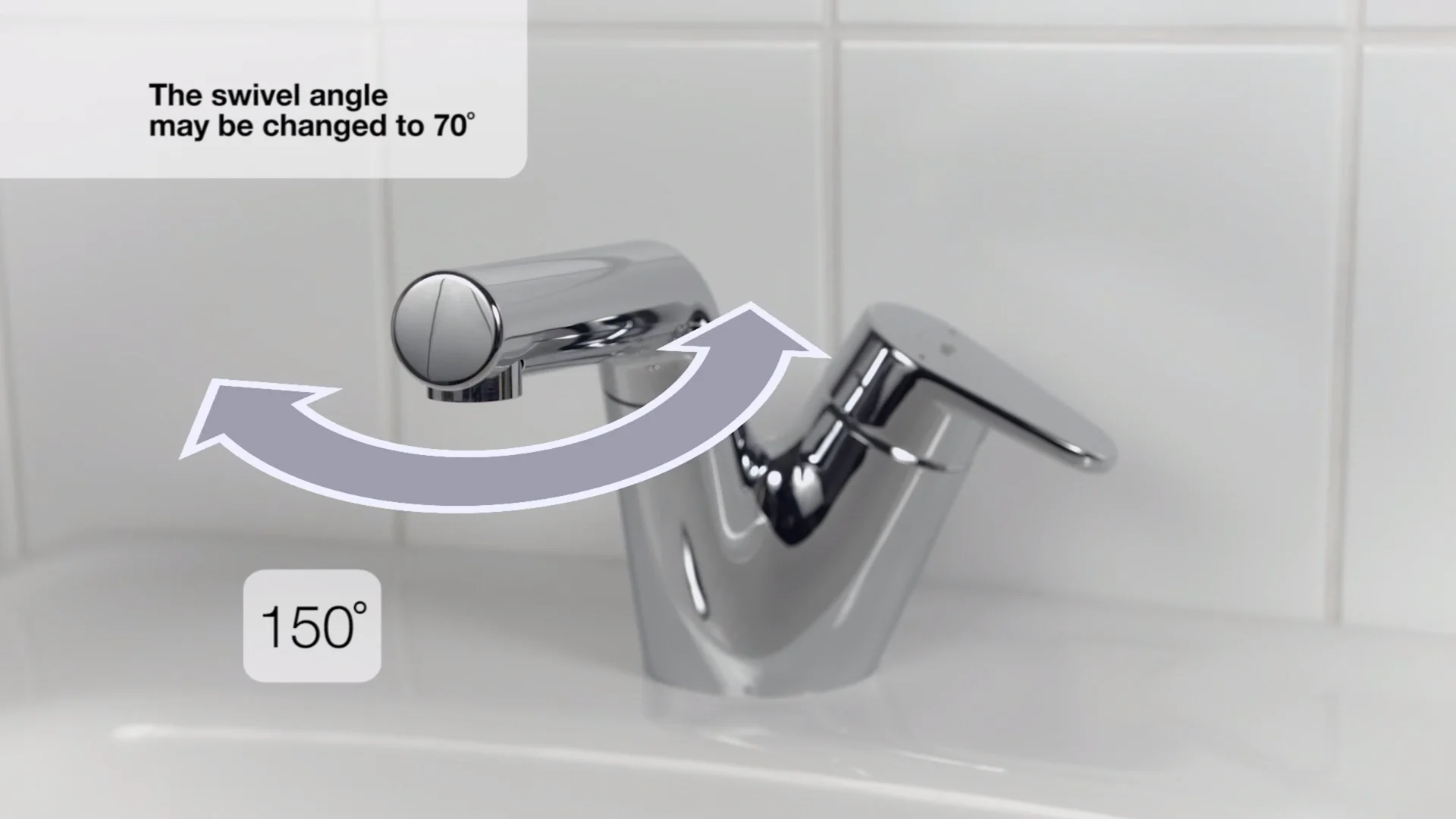 HANSASIGNATUR Spout swivel angle