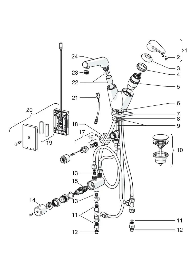 SP55102281J Washbasin faucet