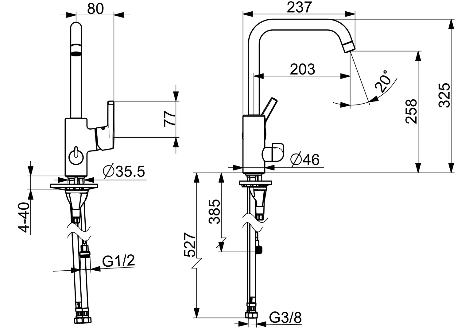 51602293  Robinetterie évier plus valve lave-vaisselle