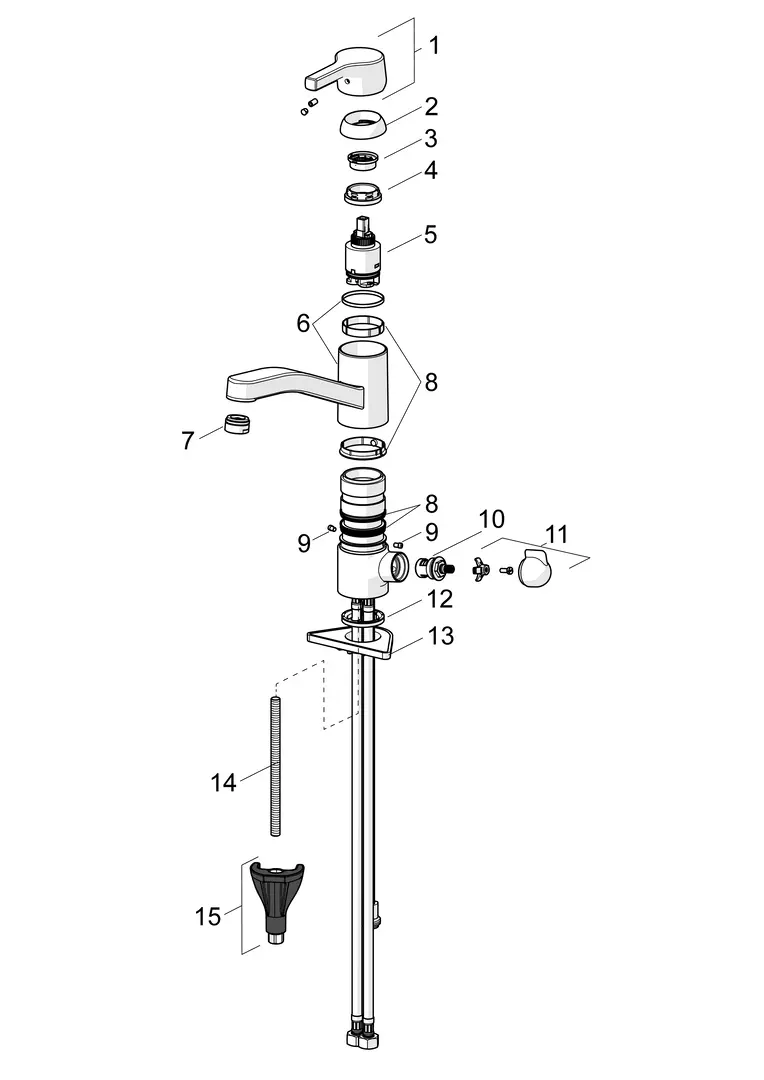 SP56542203 Kitchen faucet with dishwasher valve