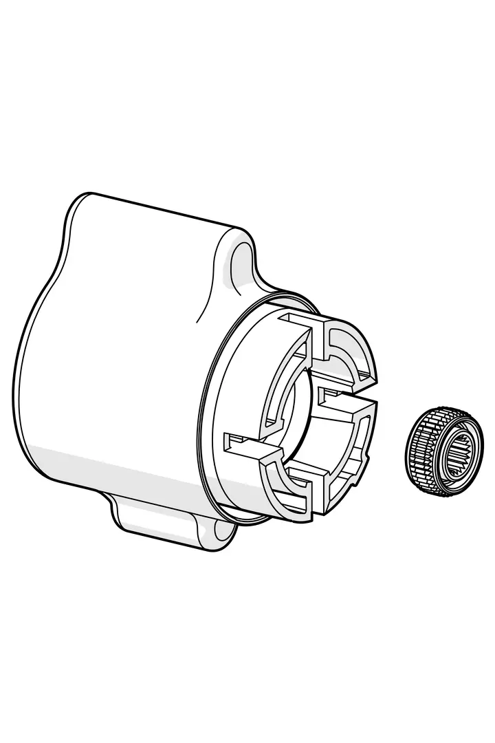 08806200, Miscelatore doccia, HANSACLINICA Safety+