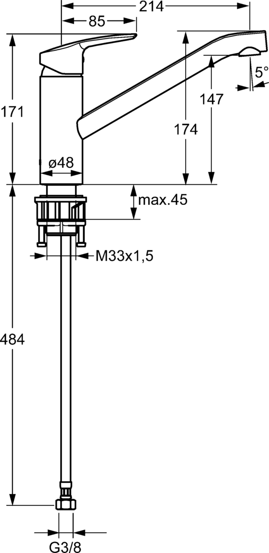 51482273 Kitchen faucet HANSAPOLO HANSA