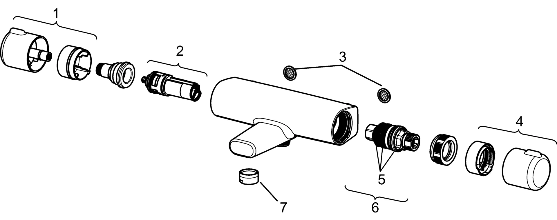 SP58162171 Wannenfüll- und Brausebatterie