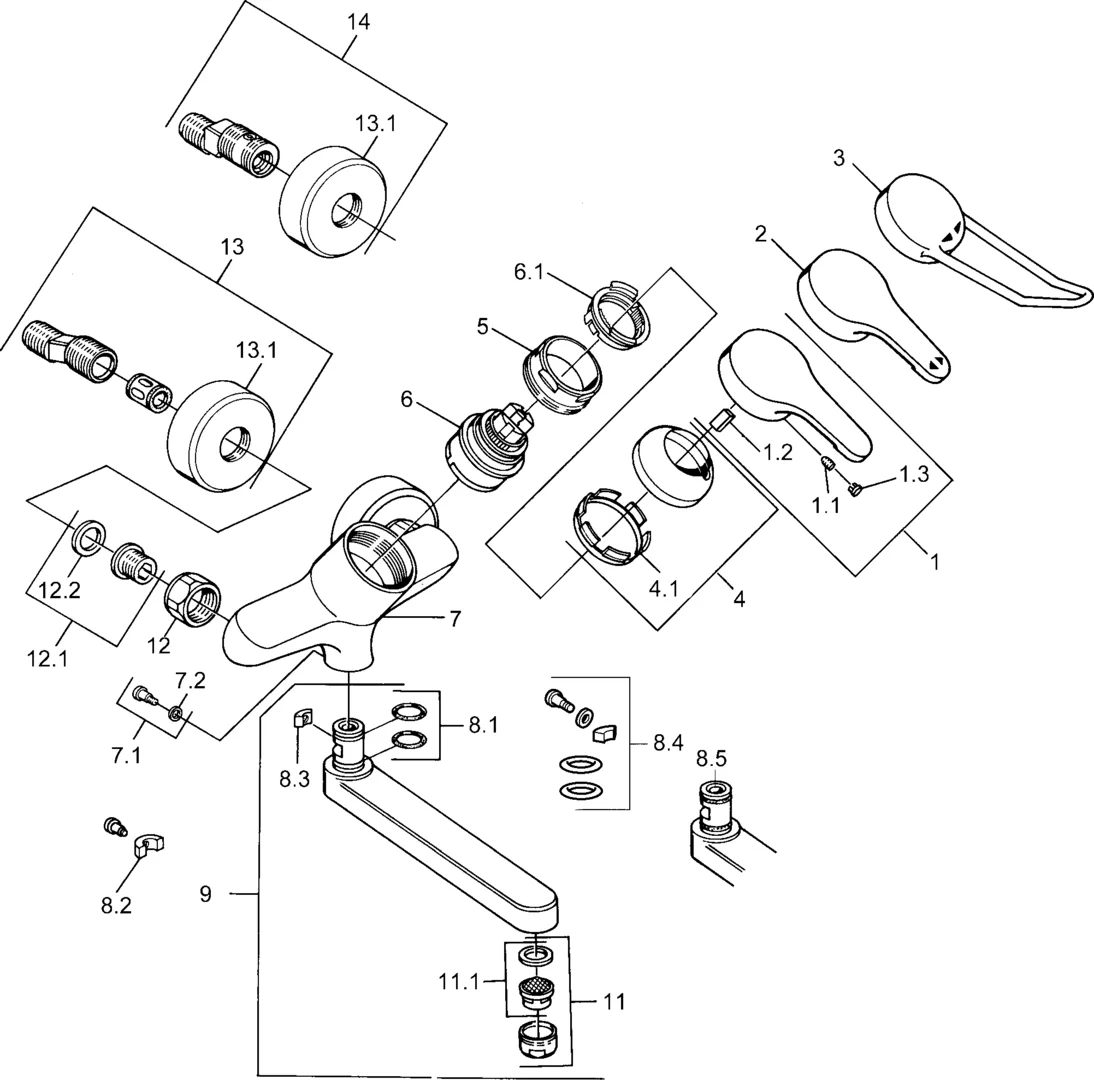 SP03949200 Miscelatore lavabo