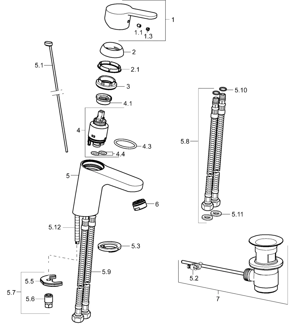 SP49402203 Miscelatore lavabo