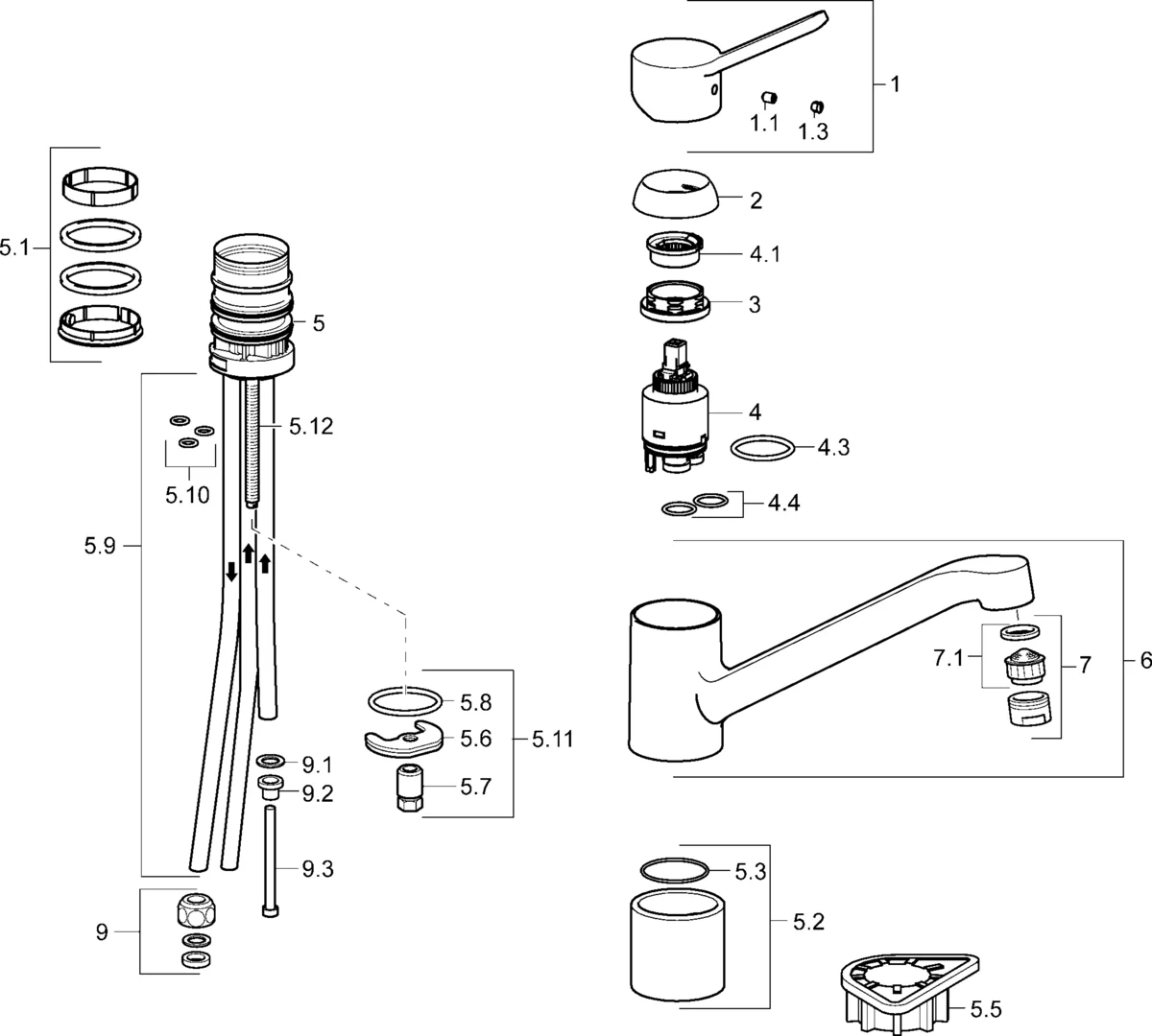 SP49491103 Kitchen faucet