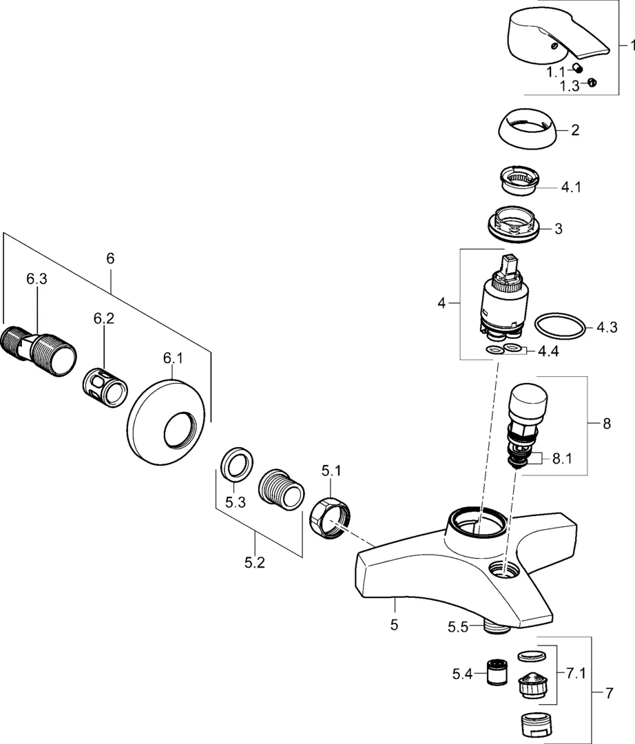 51442173 | Bath and shower faucet | HANSAPOLO | HANSA