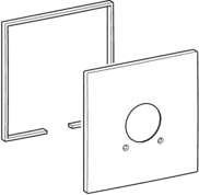 Cover flange, 175x175