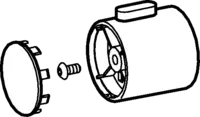 Temperature control handle