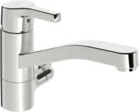 Kitchen faucet with dishwasher valve