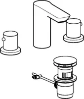 HANSALIGNA, Miscelatore lavabo, 06452103