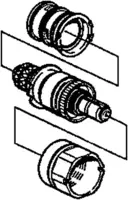 HANSAVARIO, UP-Rohbauset Bade- und Brausearmatur, 08250100