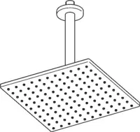 HANSAVIVA, Overhead shower, 250x250 mm, 44270340