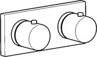 HANSAMATRIX, Fertigmontageset für Wanne/Brause, 44539503