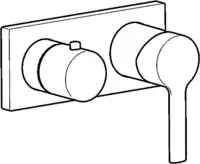 HANSARONDA, Fertigmontageset für Wanne/Brause, 44599503