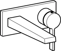 HANSALOFT, Fertigset für Waschtisch-Batterie, 57572103