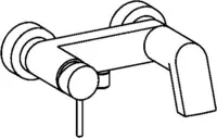 HANSASTELA, Wannenfüll- und Brausebatterie, 57742101