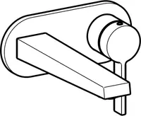 HANSALOFT, Fertigset für Waschtisch-Batterie, 57772103