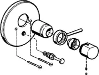 HANSADESIGNO, Fertigmontageset für Unterputzventil, 511491020017