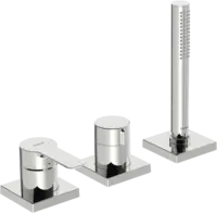 Afwerkset bad -en douchekraan, 75x75 mm