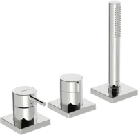 Afwerkset bad -en douchekraan, 75x75 mm