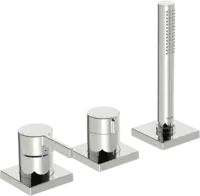 HANSALOFT, Afwerkset bad -en douchekraan, 75x75mm, 57799483