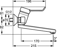 HANSACLINICA, Washbasin faucet, 01536176