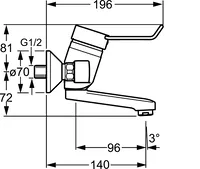 HANSACLINICA, Washbasin faucet, 01526176