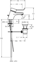 HANSACLINICA, Miscelatore lavabo, 01402176