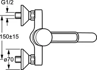 HANSACLINICA, Washbasin faucet, 01536176