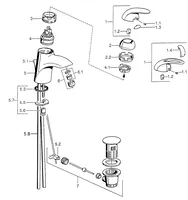 5509210100006 | HANSASTAR | Miscelatore lavabo