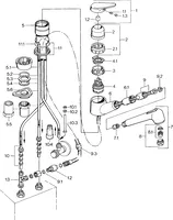 Kitchen faucet, low pressure