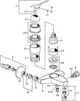 Wannenfüll- und Brausebatterie