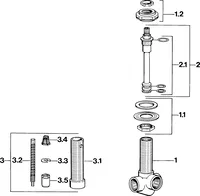 Body for bath and shower faucet