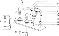 Fertigmontageset für Wanne/Brause